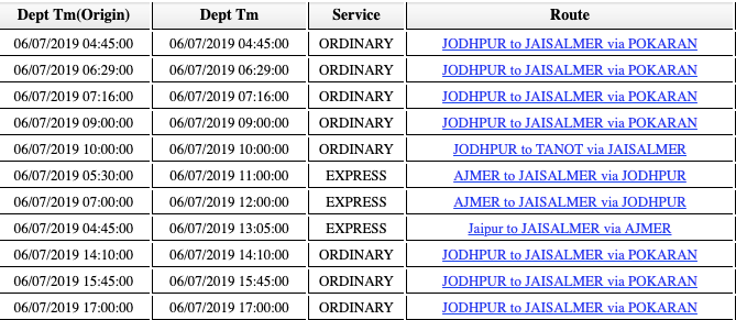 Image result for Jodhpur to Jaisalmer Bus