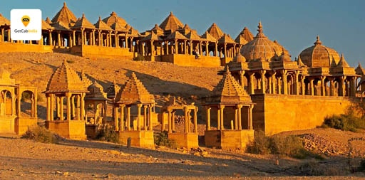 Places in Jaisalmer at Bada Bagh by Get Cab India