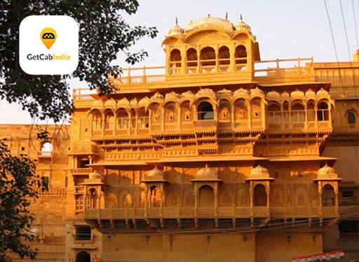 Places in Jaisalmer at Patwon ki Haveli by Get Cab India