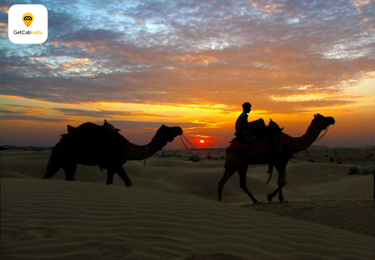 desert safari camp in jaisalmer .